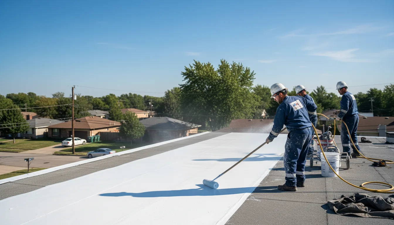 Commercial roof coating in Prairie View, KS near me
